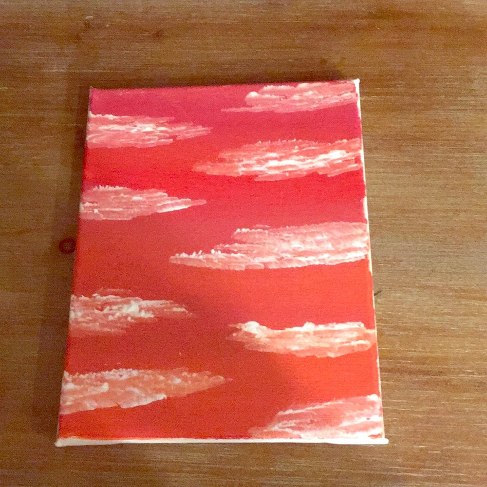 Sunset cloud painting